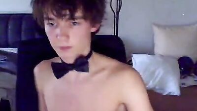 Bow Tie Boy Webcam Teen Porn Returns with Hot Cum Shots and Solo Handjobs!