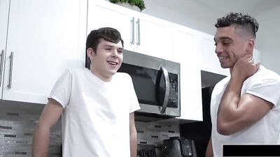 Bareback Threesome with Cute Little Boy - Gay Porn Action!