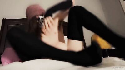 GIANT COCK FEMBOY PLAYS WITH HIS TOYS IN ACTION-PACKED GAY PORN VIDEO