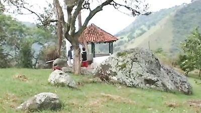 Gay Porn Latino Threesome: Horny Walk Leads To Cock Sucking And Fucking