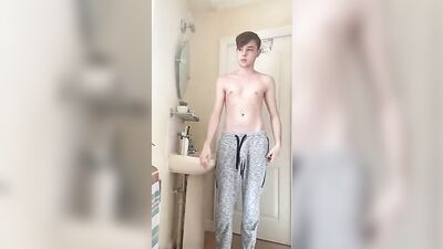 Porcelain Lads First-Timer: Young Cutie Solo Voyeur Fetish Handjob with Amateur Big Cocks!