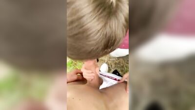 18 year old boy having fun with an older friend