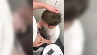 Blowing the Quarterback - Big Cocks and Muscle Boys in the Bathroom!