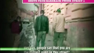 Street Twink Strip! Hot Blond Boys in Raucous Group Action!