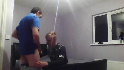 Young Step-Son Sucks Off His Friends Cock For Dads Webcam Fun