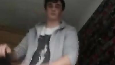 British Teens Cum Hard in Bedroom Cam Show!