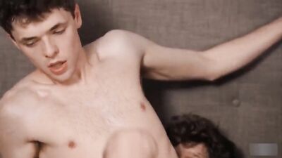 Joeys Threesome Adventure: Bareback Group Sex in the Bedroom