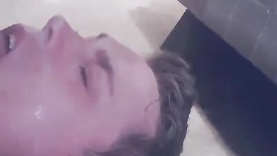The Ultimate Self-Facial: A Young Twink Cumming on His Own Face!