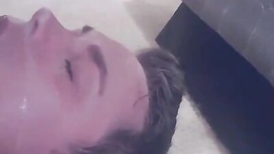 The Ultimate Self-Facial: A Young Twink Cumming on His Own Face!
