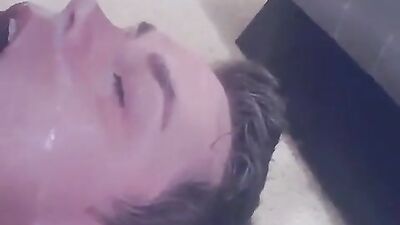 The Ultimate Self-Facial: A Young Twink Cumming on His Own Face!