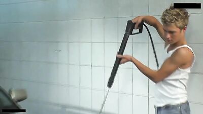 Car Wash Soapy Sex Show Bareback Cum Shots