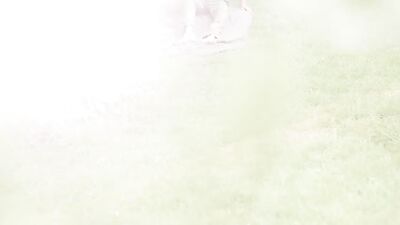 Garden Cum Boys: Twink Bareback Blond on Lawn