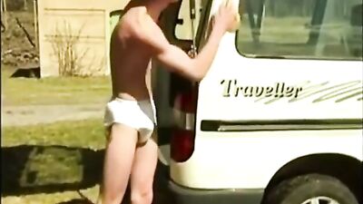 Bareback Rimming: Bang in the Van Gay Porn Videos