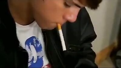 Gay Porn Videos: Kylers Smoking Cigarette Romp with the Janitor!