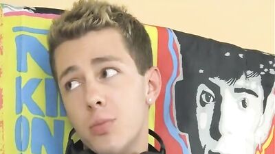 Gay Porn: Hot Blond Twink Gets Double Anal Penetration by Big Dick Dudes!