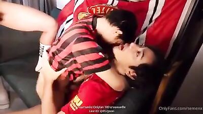 Share Thai Soccer Boy Cum Gang! - Bareback Group Sex with Twinks!