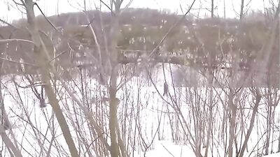 Snowy Bliss: R Jerks Off in Public Twink Outing!