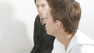 Two Navy Boys Go Down For Check Up!