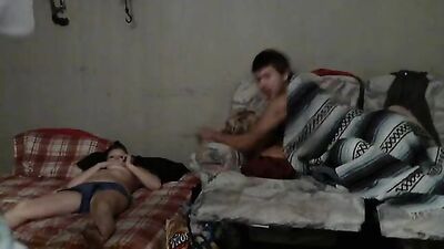 Two Lads Having Fun with Their Girlfriends