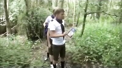 Raw Outdoor Trio: Bareback Cum Shots Group Sex Oral Public Adventure!