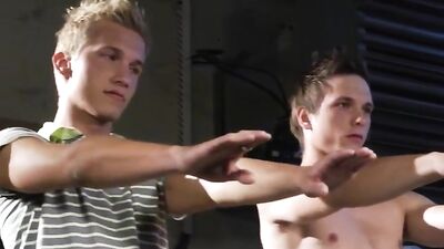 Three-way Fun in the Warehouse: A Gay Porn Adventure!