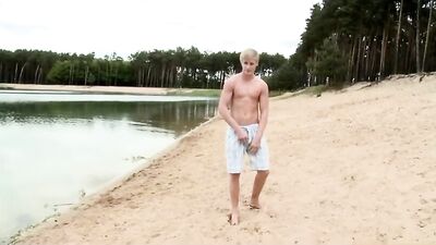 Bareback on the Roadside: Cute Blonds Public Cock Sucking Adventure