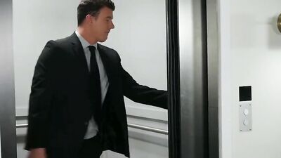 Joe Mills Gets Fucked in the Elevator: A Wild Ride of Big Cocks and Oral Action!