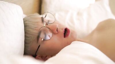 Sleeping Boyfriend Seduced by Cute Blond Boy in Bareback Tube Action!