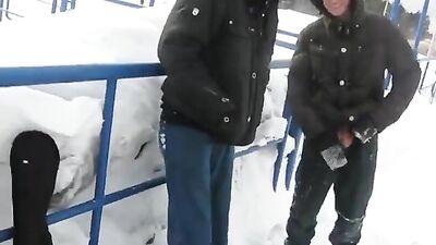 Snowy Fun Amateurs - Drunk Lads in Gay Porn Videos!