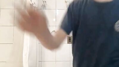 Gay Bathroom Jerks: Teen Boys Porn Explosion!