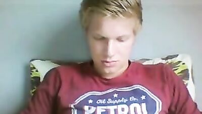 Young Twink Shoots Three Cum Shot Loads on Webcam