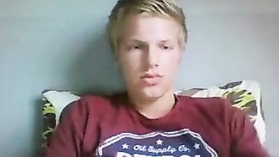 Young Twink Shoots Three Cum Shot Loads on Webcam