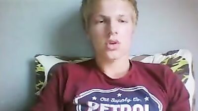 Young Twink Shoots Three Cum Shot Loads on Webcam