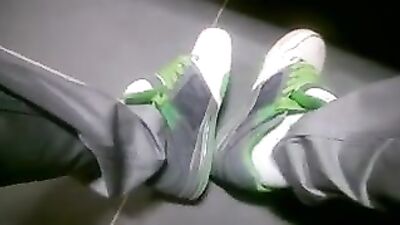 Sneaker Foot Fetish: Spreading Spunk on the Streets!