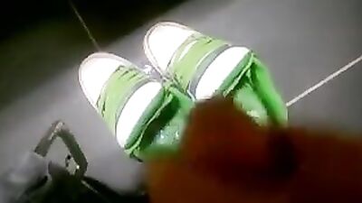 Sneaker Foot Fetish: Spreading Spunk on the Streets!