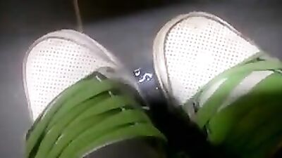 Sneaker Foot Fetish: Spreading Spunk on the Streets!