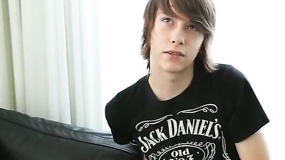 Boy interview shows off and cum again - Gay Solo Porn