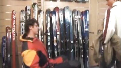 Raw Fuck in Ski Shop - Bareback Cum Shots