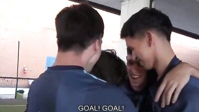 Football Hunks Go Wild in Gay Porn Videos!