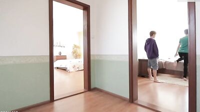 Young Twinks Bareback Gangbang - Big Cocks and Rimming Fun!