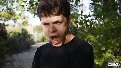 Gay twinks in a tent: raw and passionate fucking