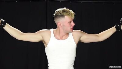 Bound Blond Twinks in Fetish Cum Shots!