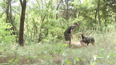Forest Fury - Rough Group Sex Bareback Cum Shots