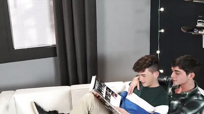 Gay Porn Bareback Bang: Cumming in the Ass! Explore the tattooed twinks wild adventure as he bangs his boyfriend and another hunk bareback with hot cum shots in their butts!