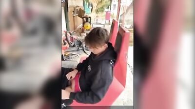 Young German Twinks Jerking Off in the Junkyard: Big Cums and More!