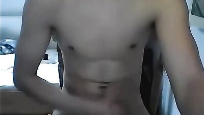 Very Hot Blondish-Brown hair Twink Wanks and Cums - AI Enhanced