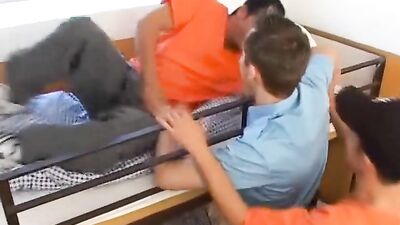 Gay Prison Porn: Wardens Fucking Twinks Behind Bars