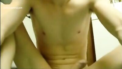 Blond twink boy jerks in bathroom: Gay Porn Video - Blond, Twinks, Bathroom Enjoyment