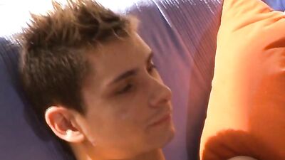 Bareback Blond Boys Cum Shots: Two Boyfriends Heat Up the Place with a Bareback Fuck on the Couch