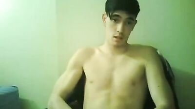Latino Cutie Jacks Off with Online Buddy - Gay Porn Video!